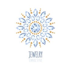 Elegant gemstones vector jewelry decoration N5