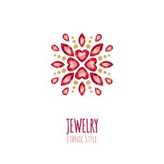 Elegant gemstones vector jewelry decoration N8