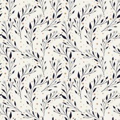 elegant seamless pattern with foliage N2