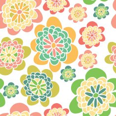 Summer Meadows seamless vector pattern N2