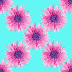 Watercolor seamless floral pattern N6