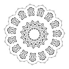 Vector Beautiful Deco Black Mandala N315