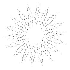Vector Beautiful Deco Black Mandala N326