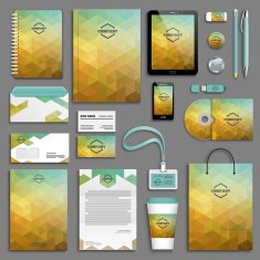 Corporate identity template set N75