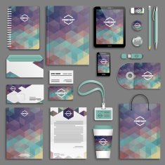 Corporate identity template set N76