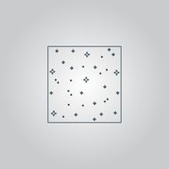 Vector pattern made with stars in square