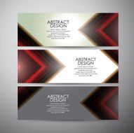 Vector banners set background N2