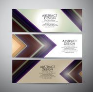 Vector banners set background N4