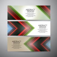 Vector banners set background N5