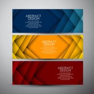 Vector banners set background N7