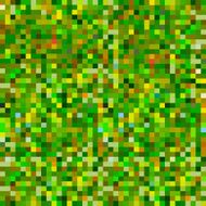 Abstract pixel background green yellow khaki camouflage seamless pattern