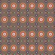 ethnic fabric seamless background pattern vector