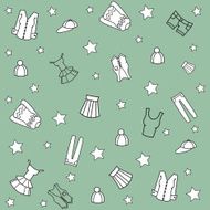 Pattern with clothes