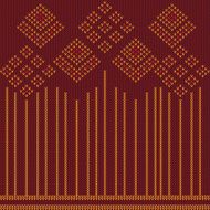 Abstract Design Vintage Knitted Pattern Seamless Background N6