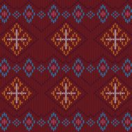 Abstract Design Vintage Knitted Pattern N3