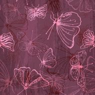 seamless pattern with butterflies N4