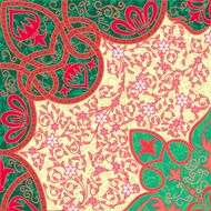 Vector floral arabesque background N2