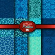 Decorative Ornamental Multicolored set on a Background Vector Illustration