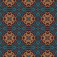 The round oriental seamless pattern N2