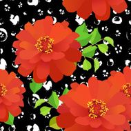 Hand drawn painted seamless pattern N2