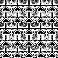 Black and white seamless pattern N65