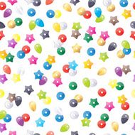 Colorful sequins pattern Round star and leaf forms decorations background