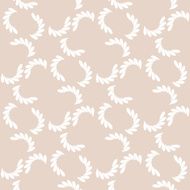 White branches on beige seamless pattern Vector background