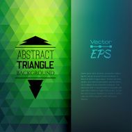 Retro mosaic pattern of geometric triangle shapes N5