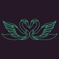 swan logo vector