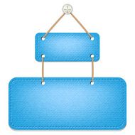 Denim blank sign