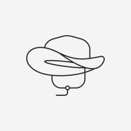 fisherman hat line icon N4