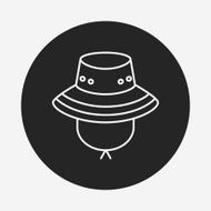 fisherman hat line icon N5