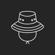 fisherman hat line icon N6