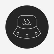 fisherman hat line icon N9