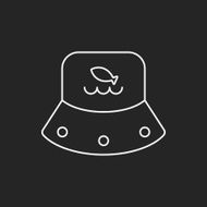 fisherman hat line icon N10
