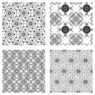 Black and white triangle pattern background texture