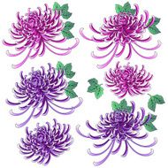 Japanese flower material N3