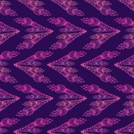 Seamless violet Pattern with floral arrows Vector Background