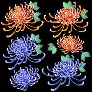 Japanese flower material N10
