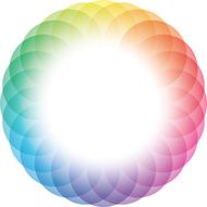 Color Wheel Frame Background