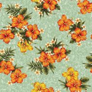Hibiscus flower pattern N42