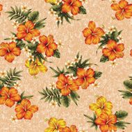 Hibiscus flower pattern N43
