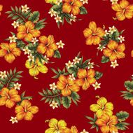 Hibiscus flower pattern N46