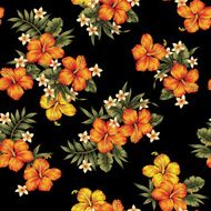 Hibiscus flower pattern N48