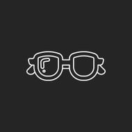 glasses line icon N11