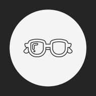 glasses line icon N12