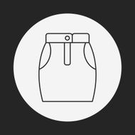 skirts line icon N8