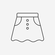 skirts line icon N13