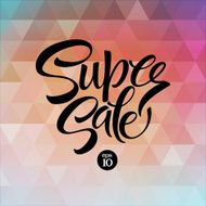 Super sale tag banner Vector illustration