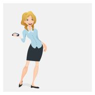 Business woman &amp; phone N3